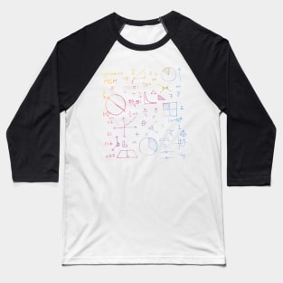 Math formulae (white) Baseball T-Shirt